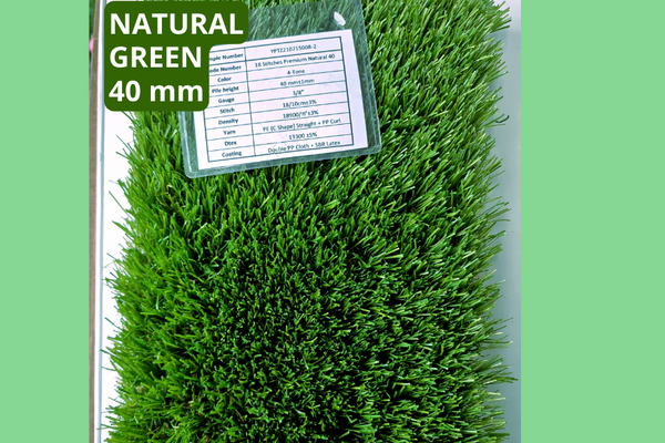 Natural Green Artificial grass: 40mm High density