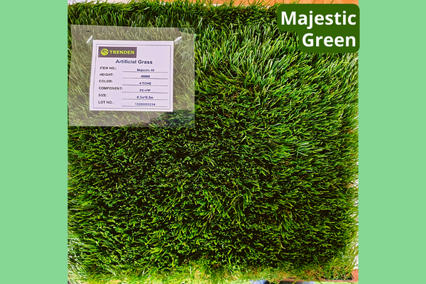 Majestic Green Artificial grass: 40mm High density