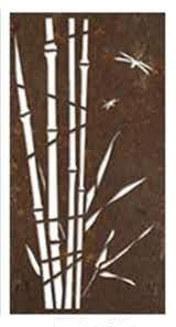 CORTEN STEEL SCREEN-Bamboo Tree design