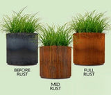 CORTEN STEEL SQUARE PLANTER