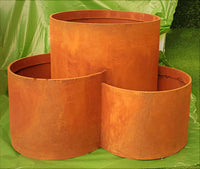 CORTEN STEEL MULTI-LEVEL POT