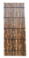 HALF BAMBOO FENCE with 5 Back Slats and Black Coco Rope