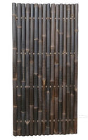 POLE BAMBOO SCREEN with small bamboo poles inserted