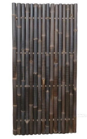 POLE BAMBOO SCREEN with small bamboo poles inserted